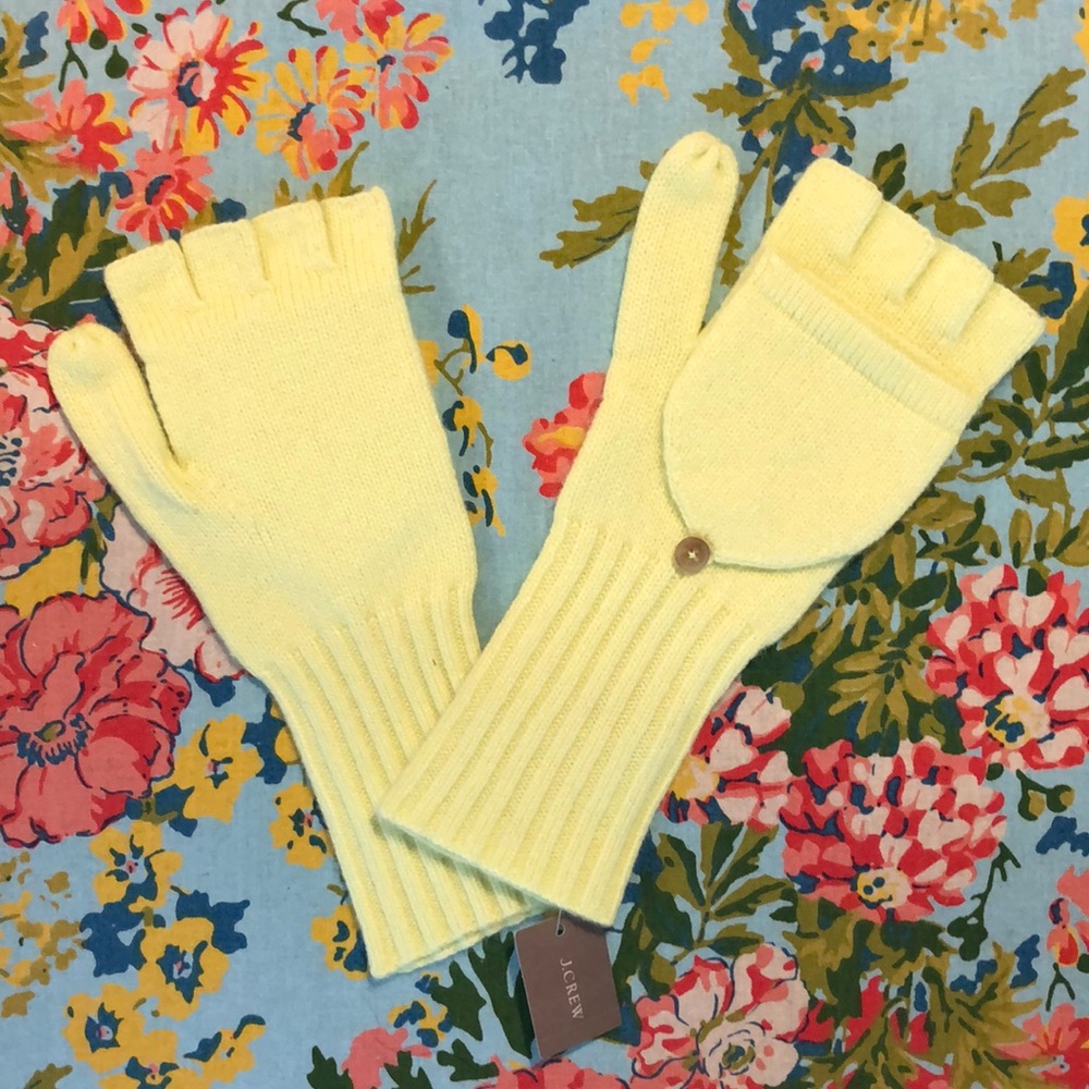 J Crew semi fingerless Gloves